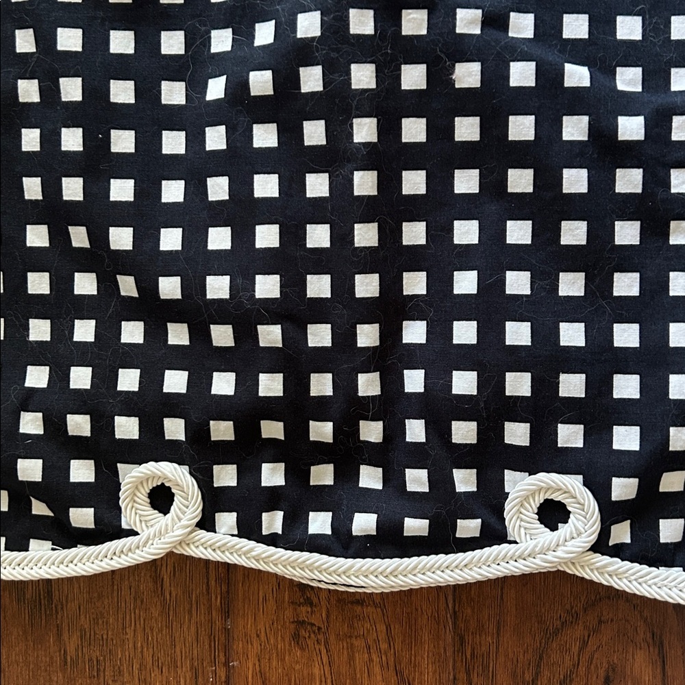 Golftini Golf Skort The Ace Stretch Cotton Scalloped Hem Black White Check 2L - Picture 2 of 15